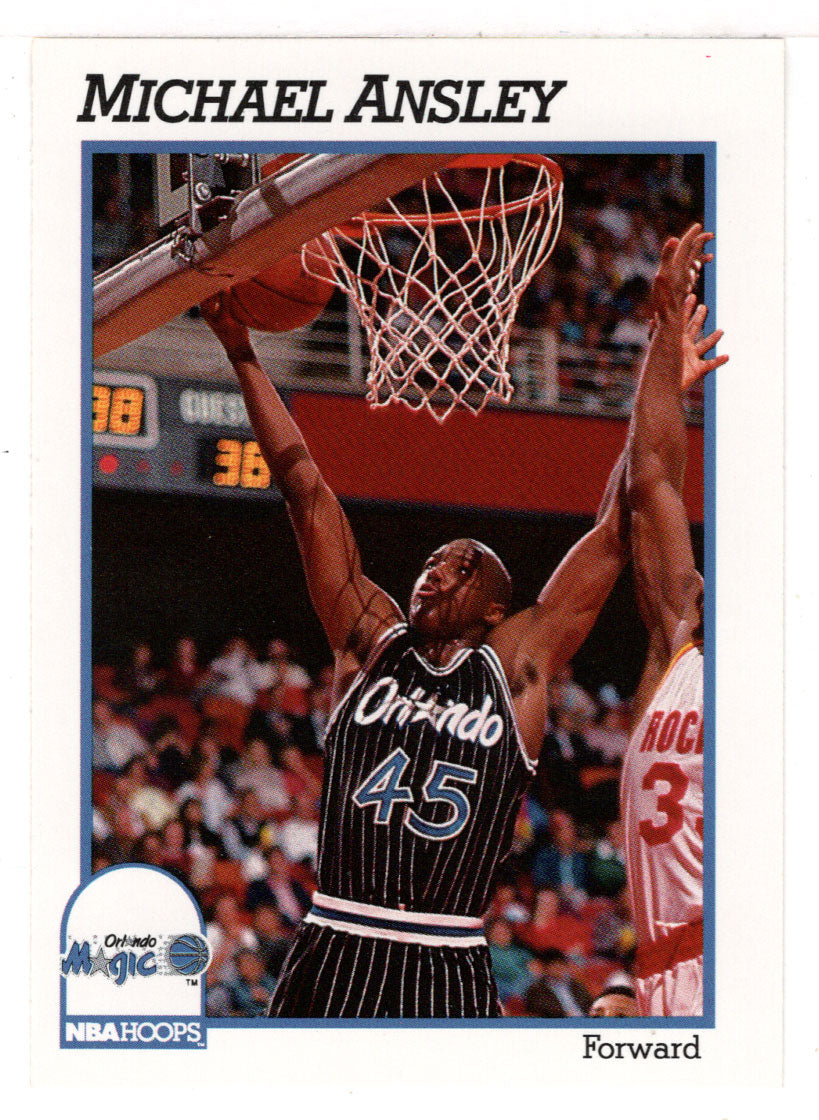 Michael Ansley - Orlando Magic (NBA Basketball Card) 1991-92 Hoops # 148 Mint