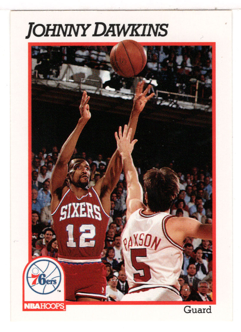 Johnny Dawkins - Philadelphia 76ers (NBA Basketball Card) 1991-92 Hoops # 158 Mint