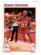 Hersey Hawkins - Philadelphia 76ers (NBA Basketball Card) 1991-92 Hoops # 161 Mint