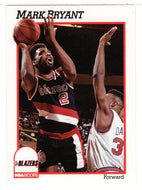Mark Bryant - Portland Trail Blazers (NBA Basketball Card) 1991-92 Hoops # 172 Mint