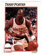 Terry Porter - Portland Trail Blazers (NBA Basketball Card) 1991-92 Hoops # 177 Mint