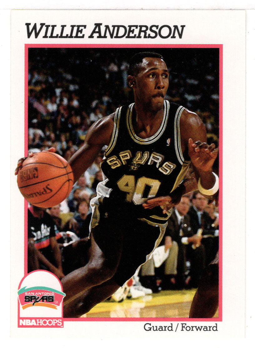 Willie Anderson - San Antonio Spurs (NBA Basketball Card) 1991-92 Hoops # 188 Mint