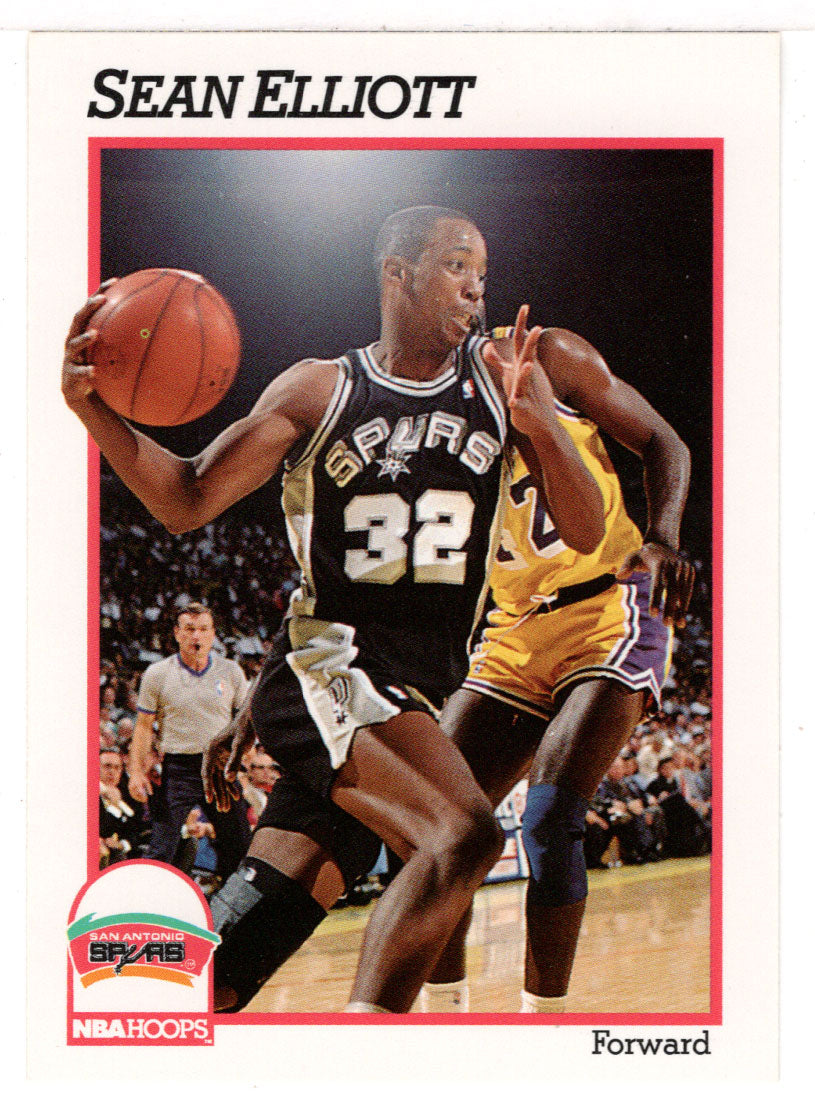 Sean Elliott - San Antonio Spurs (NBA Basketball Card) 1991-92 Hoops # 190 Mint