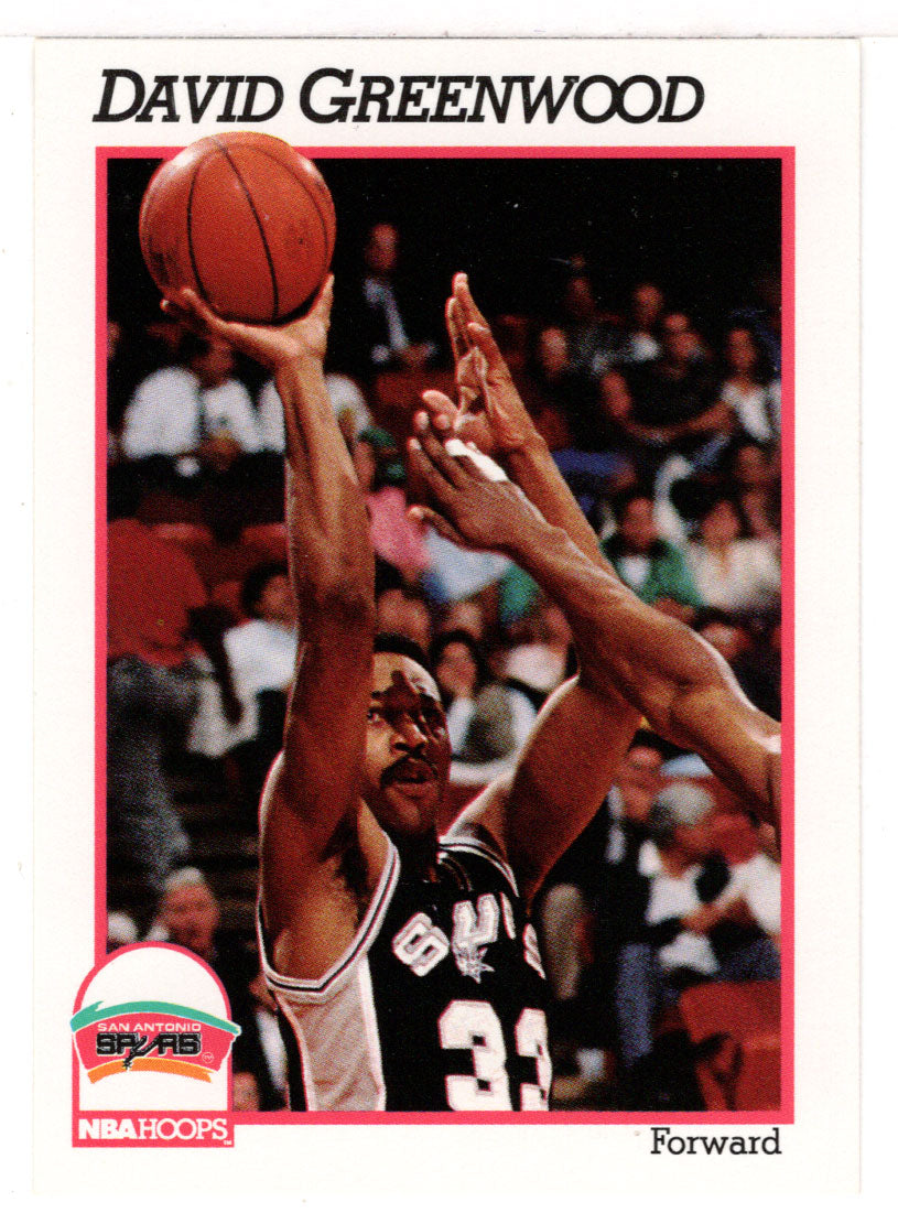 David Greenwood - San Antonio Spurs (NBA Basketball Card) 1991-92 Hoops # 192 Mint