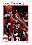 David Greenwood - San Antonio Spurs (NBA Basketball Card) 1991-92 Hoops # 192 Mint