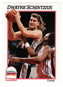 Dwayne Schintzius - San Antonio Spurs (NBA Basketball Card) 1991-92 Hoops # 195 Mint