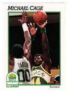 Michael Cage - Seattle SuperSonics (NBA Basketball Card) 1991-92 Hoops # 198 Mint