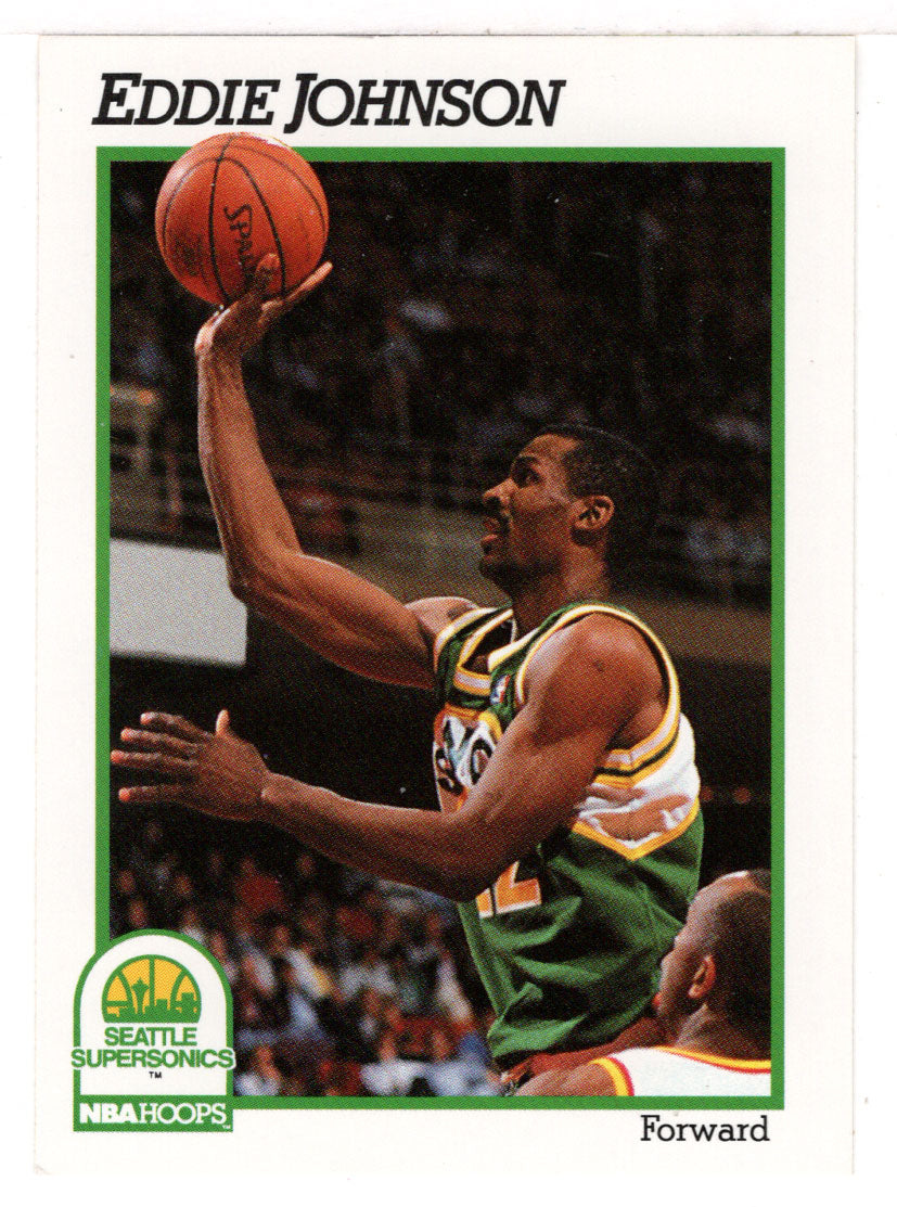 Eddie Johnson - Seattle SuperSonics (NBA Basketball Card) 1991-92 Hoops # 199 Mint