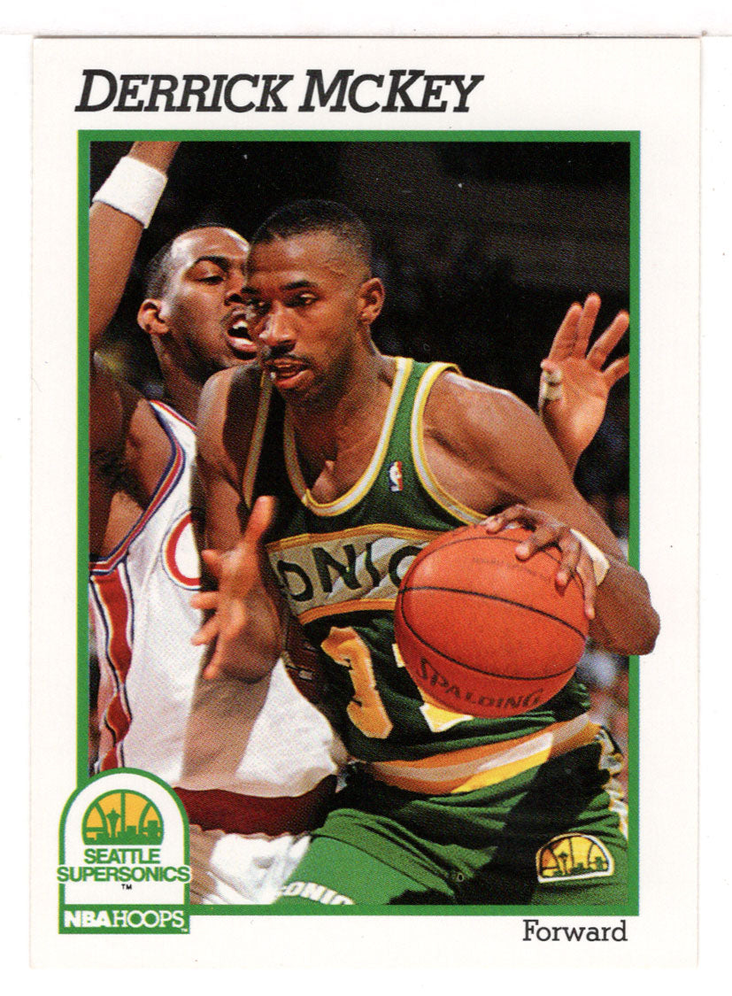 Derrick McKey - Seattle SuperSonics (NBA Basketball Card) 1991-92 Hoops # 201 Mint