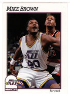 Mike Brown - Utah Jazz (NBA Basketball Card) 1991-92 Hoops # 206 Mint