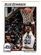 Blue Edwards - Utah Jazz (NBA Basketball Card) 1991-92 Hoops # 208 Mint