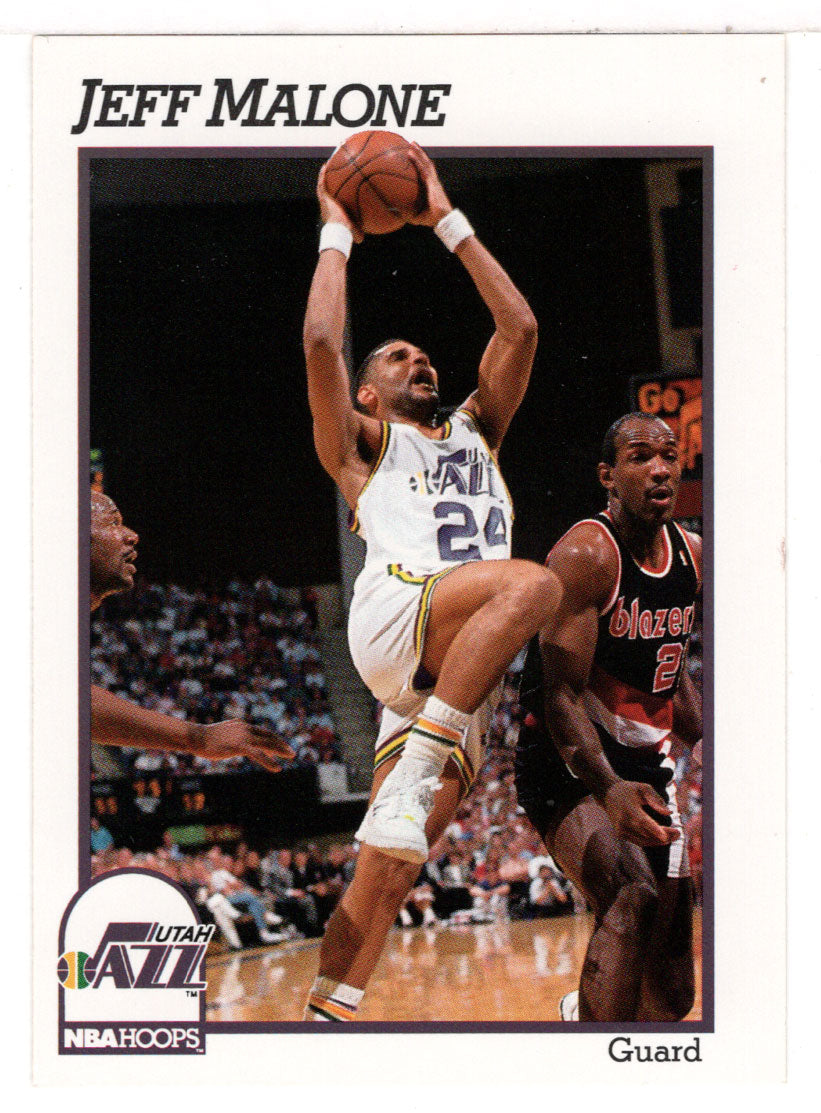 Jeff Malone - Utah Jazz (NBA Basketball Card) 1991-92 Hoops # 210 Mint