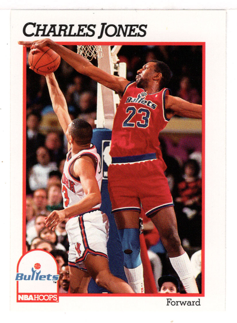 Charles Jones - Washington Bullets (NBA Basketball Card) 1991-92 Hoops # 217 Mint