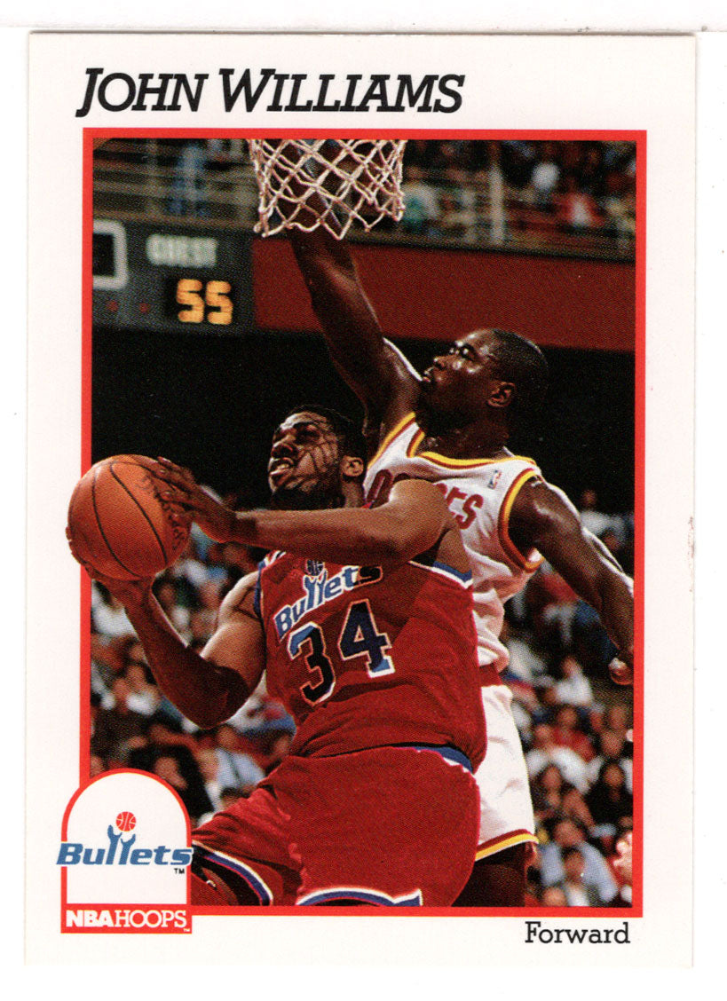 John Williams - Washington Bullets (NBA Basketball Card) 1991-92 Hoops # 220 Mint