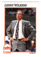 Lenny Wilkens - Cleveland Cavaliers - NBA Coach (NBA Basketball Card) 1991-92 Hoops # 225 Mint