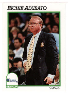 Richie Adubato - Dallas Mavericks - NBA Coach (NBA Basketball Card) 1991-92 Hoops # 226 Mint