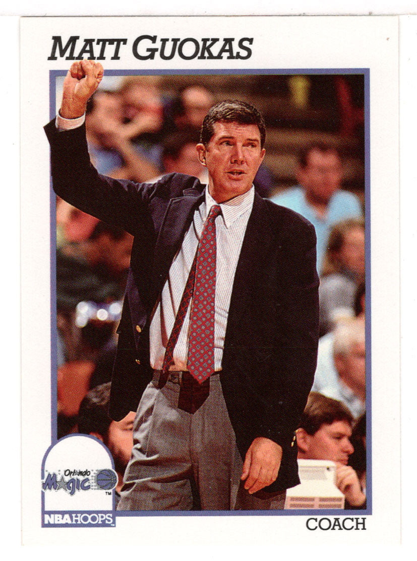 Matt Guokas - Orlando Magic - NBA Coach (NBA Basketball Card) 1991-92 Hoops # 239 Mint