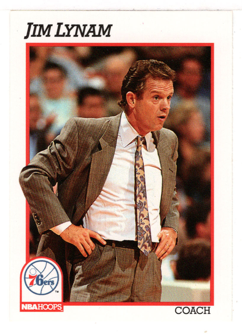Jim Lynam - Philadelphia 76ers - NBA Coach (NBA Basketball Card) 1991-92 Hoops # 240 Mint