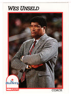 Wes Unseld - Washington Bullets - NBA Coach (NBA Basketball Card) 1991-92 Hoops # 247 Mint