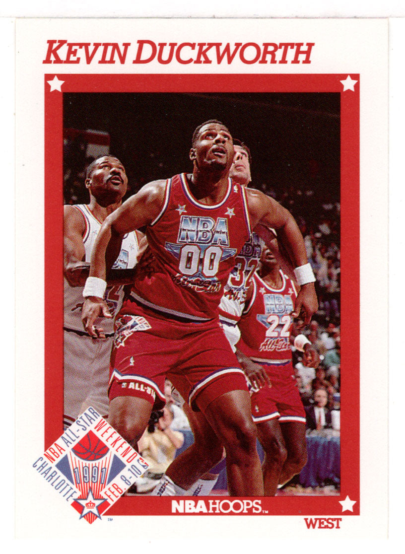 Kevin Duckworth - Portland Trail Blazers - All-Star Game (NBA Basketball Card) 1991-92 Hoops # 263 Mint