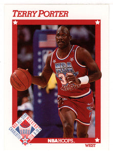 Terry Porter - Portland Trail Blazers - All-Star Game (NBA Basketball Card) 1991-92 Hoops # 269 Mint