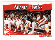 Atlanta Hawks Team Card (NBA Basketball Card) 1991-92 Hoops # 274 Mint