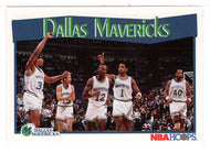 Dallas Mavericks Team Card (NBA Basketball Card) 1991-92 Hoops # 279 Mint