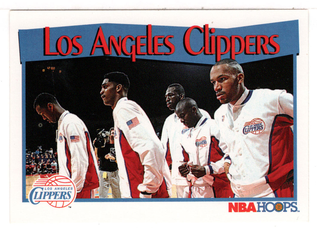 Los Angeles Clippers Team Card (NBA Basketball Card) 1991-92 Hoops # 285 Mint