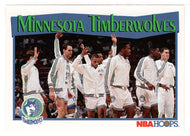 Minnesota Timberwolves Team Card (NBA Basketball Card) 1991-92 Hoops # 289 Mint