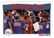 Philadelphia 76ers Team Card (NBA Basketball Card) 1991-92 Hoops # 293 Mint