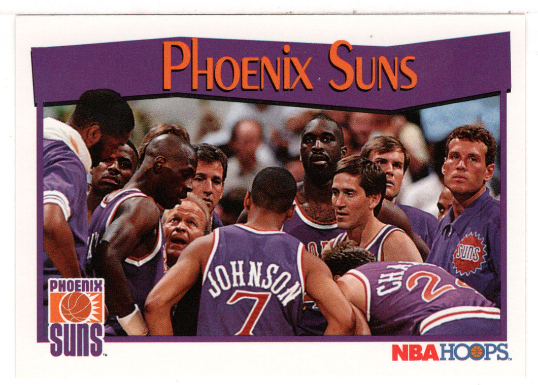 Phoenix Suns Team Card (NBA Basketball Card) 1991-92 Hoops # 294 Mint