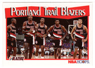 Portland Trail Blazers Team Card (NBA Basketball Card) 1991-92 Hoops # 295 Mint