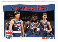 Sacramento Kings Team Card (NBA Basketball Card) 1991-92 Hoops # 296 Mint