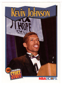 Kevin Johnson - Phoenix Suns - Inside Stuff (NBA Basketball Card) 1991-92 Hoops # 302 Mint