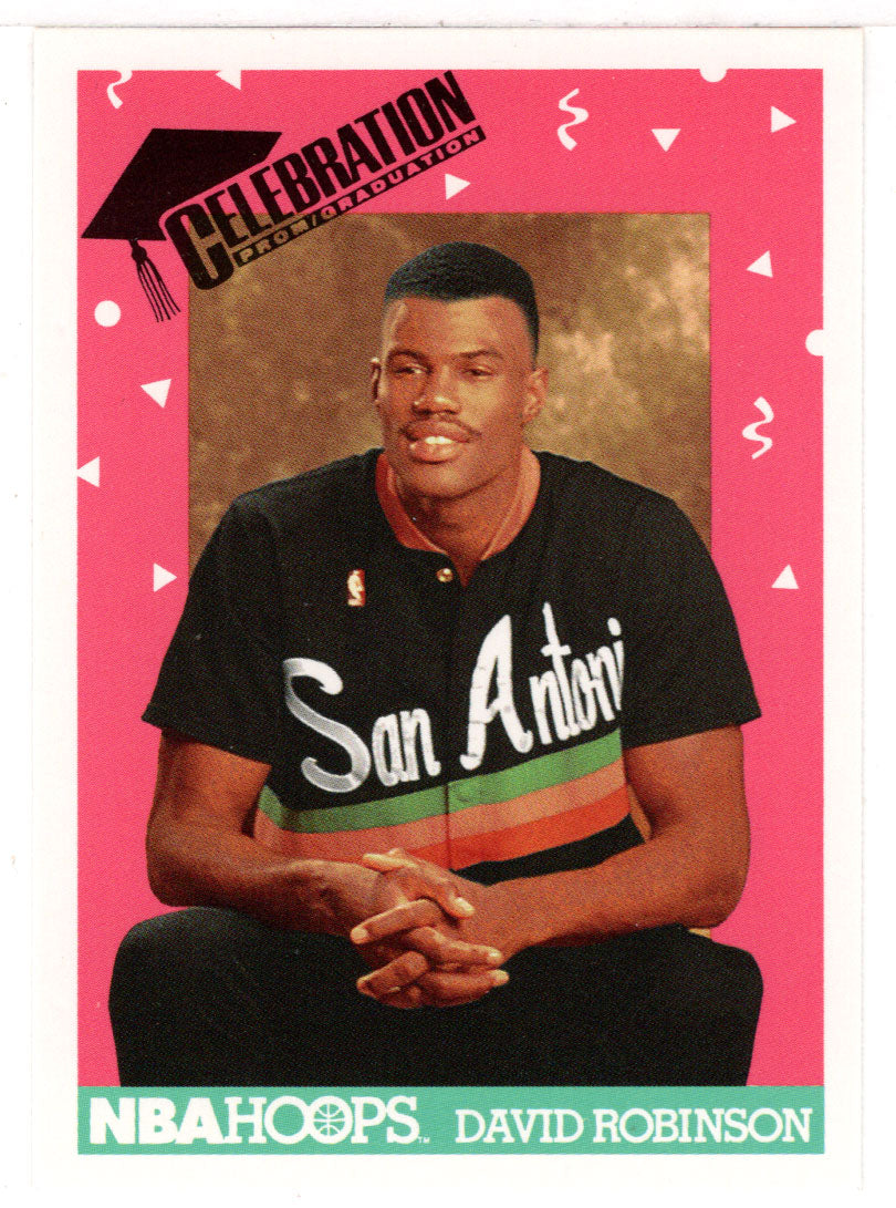 David Robinson - San Antonio Spurs - Leave Alcohol Out (NBA Basketball Card) 1991-92 Hoops # 325 Mint