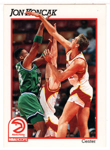 Jon Koncak - Atlanta Hawks (NBA Basketball Card) 1991-92 Hoops # 333 Mint