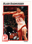 Blair Rasmussen - Atlanta Hawks (NBA Basketball Card) 1991-92 Hoops # 336 Mint