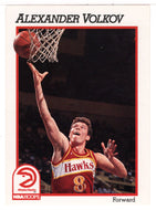 Alexander Volkov - Atlanta Hawks (NBA Basketball Card) 1991-92 Hoops # 337 Mint