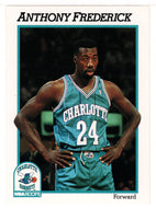 Anthony Frederick RC - Charlotte Hornets (NBA Basketball Card) 1991-92 Hoops # 342 Mint