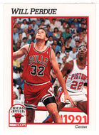 Will Perdue - Chicago Bulls (NBA Basketball Card) 1991-92 Hoops # 345 Mint