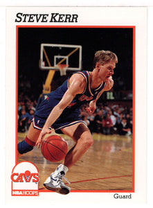 Steve Kerr - Cleveland Cavaliers (NBA Basketball Card) 1991-92 Hoops # 350 Mint