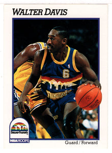 Walter Davis - Denver Nuggets (NBA Basketball Card) 1991-92 Hoops # 356 Mint