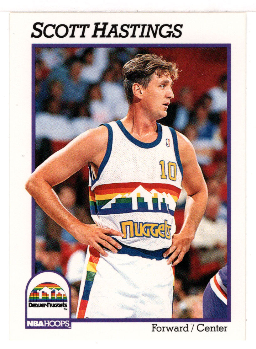 Scott Hastings - Denver Nuggets (NBA Basketball Card) 1991-92 Hoops # 358 Mint