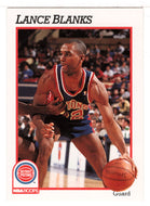 Lance Blanks - Detroit Pistons (NBA Basketball Card) 1991-92 Hoops # 361 Mint