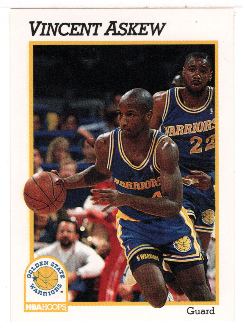 Vincent Askew RC - Golden State Warriors (NBA Basketball Card) 1991-92 Hoops # 365 Mint