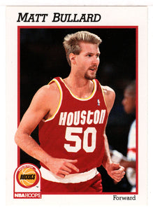 Matt Bullard RC - Houston Rockets (NBA Basketball Card) 1991-92 Hoops # 368 Mint