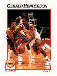 Gerald Henderson - Houston Rockets (NBA Basketball Card) 1991-92 Hoops # 369 Mint