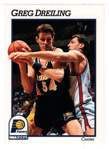 Greg Dreiling - Indiana Pacers (NBA Basketball Card) 1991-92 Hoops # 372 Mint