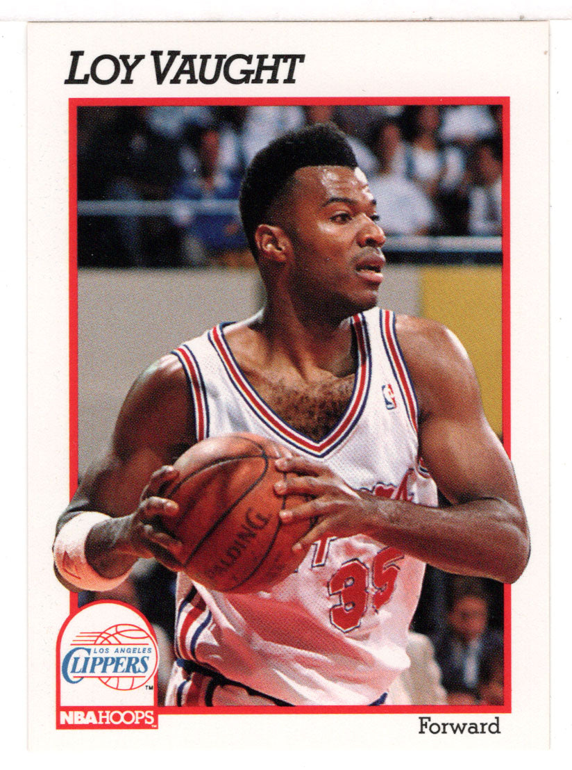 Loy Vaught - Los Angeles Clippers (NBA Basketball Card) 1991-92 Hoops # 381 Mint