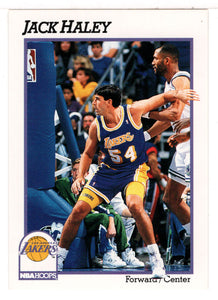Jack Haley - Los Angeles Lakers (NBA Basketball Card) 1991-92 Hoops # 383 Mint